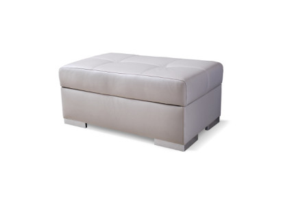 XXL Footstool Club Lounge Decor Stool Leather Textile Ottoman Designer Pufa